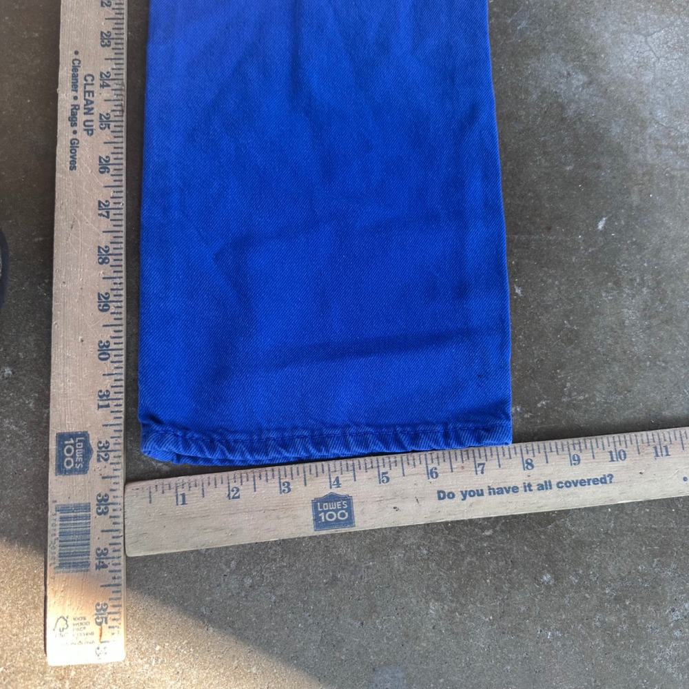 Polo Ralph Lauren Pants Mens 32x32 Blue Excellent Straight Leg Denim Twill - Picture 7 of 7